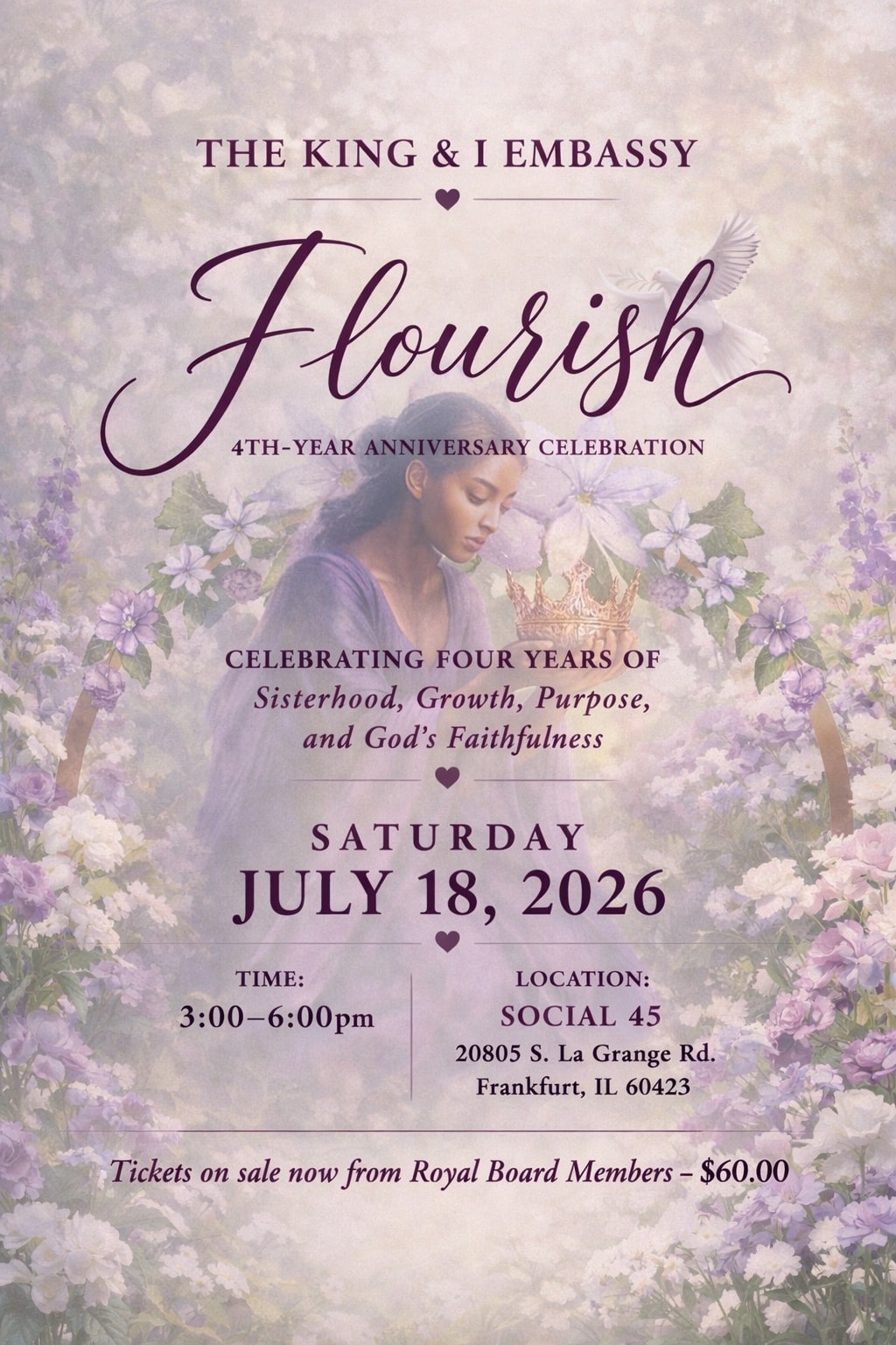 Flourish — 4th-Year Anniversary Celebration, July 18, 2026